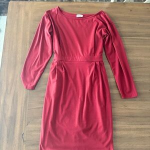 Miselon Deep Red Burgundy Dress - Size Small